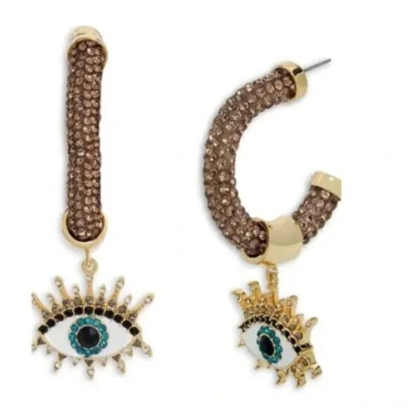 NEW KURT GEIGER LONDON Evil Eye Pendant Collar Rope Necklace & earrings set - Picture 7 of 8